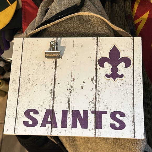 NO Saints Wood Sign - Picture 1 of 5
